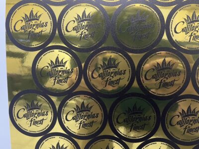 ร้านพิมพ์สติ๊กเกอร์สีทอง