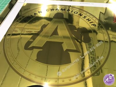 ร้านพิมพ์สติ๊กเกอร์สีทอง