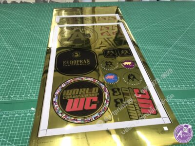 ร้านพิมพ์สติ๊กเกอร์สีทอง