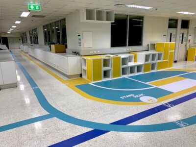 พิมพ์สติ๊กเกอร์ติดพื้น