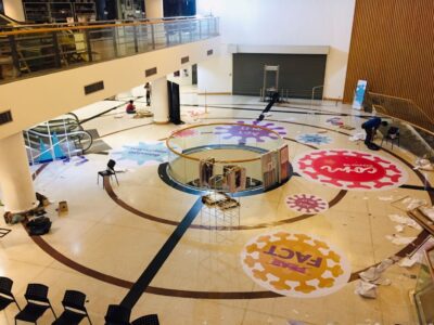 พิมพ์สติ๊กเกอร์ติดพื้น